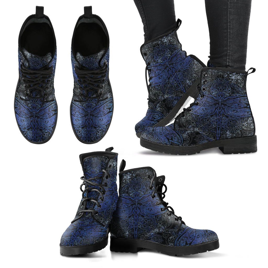 Dragonfly Mandala Printed Boots