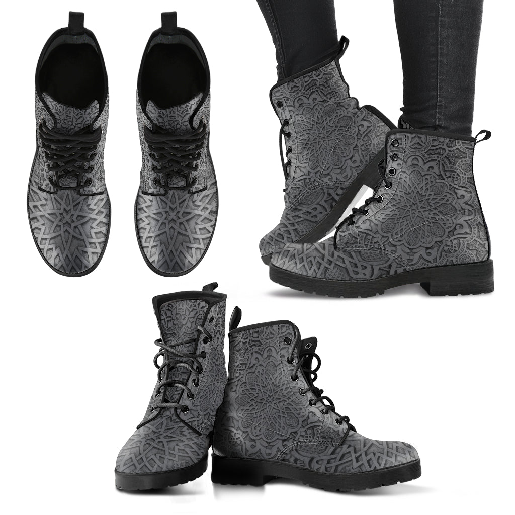 Vintage Mandala Decor Womens Boots