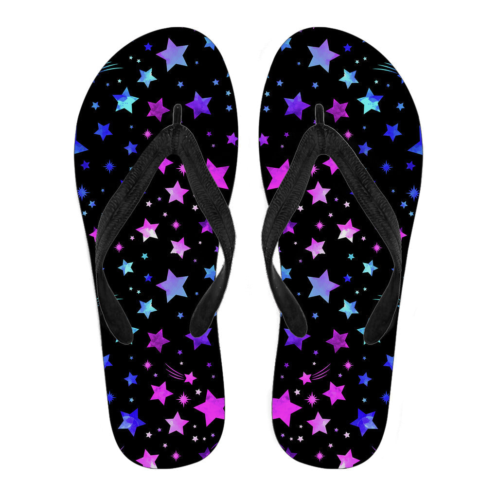 Pink & Purple Stars Flip Flops