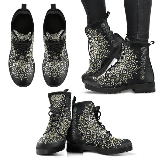 Chakra Mandala Women's Leather Boots