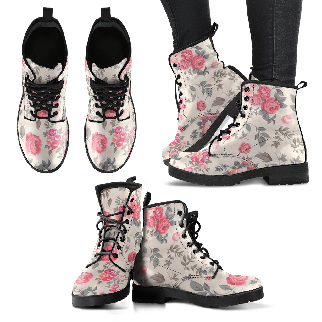 Bottes Florales, Fashion Combat Boots, Vegan Leather Boots, Custom Shoes, Custom Boots, Cool Shoes