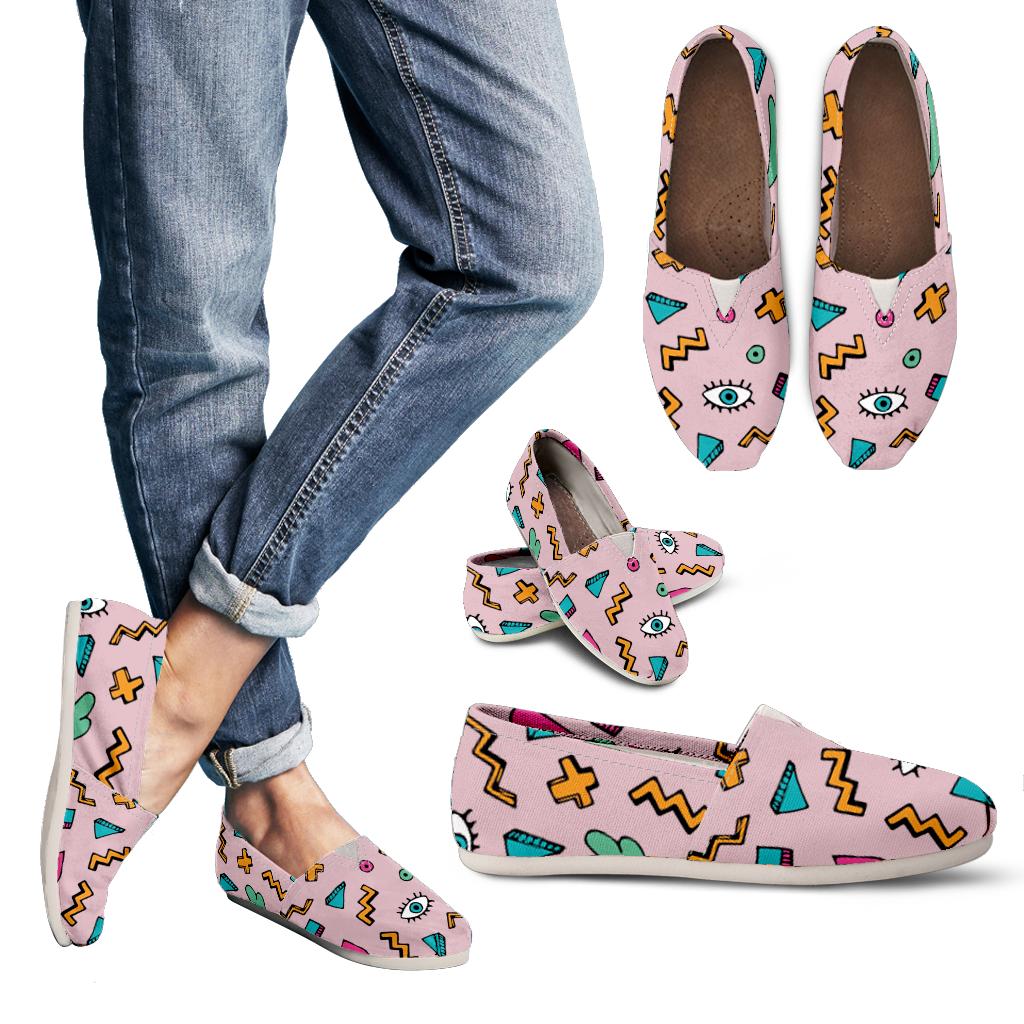 Eye Print Slip-On Shoes