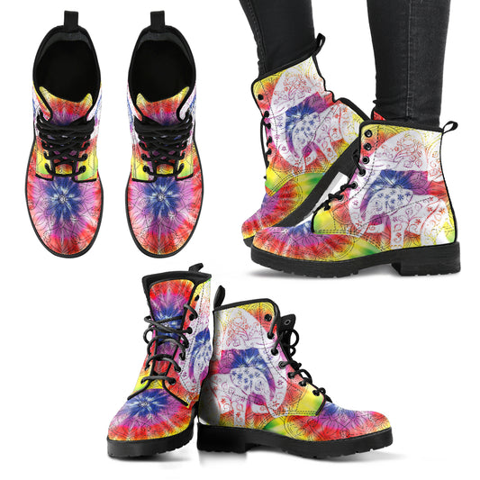 Elephant Mandala Handcrafted Boots