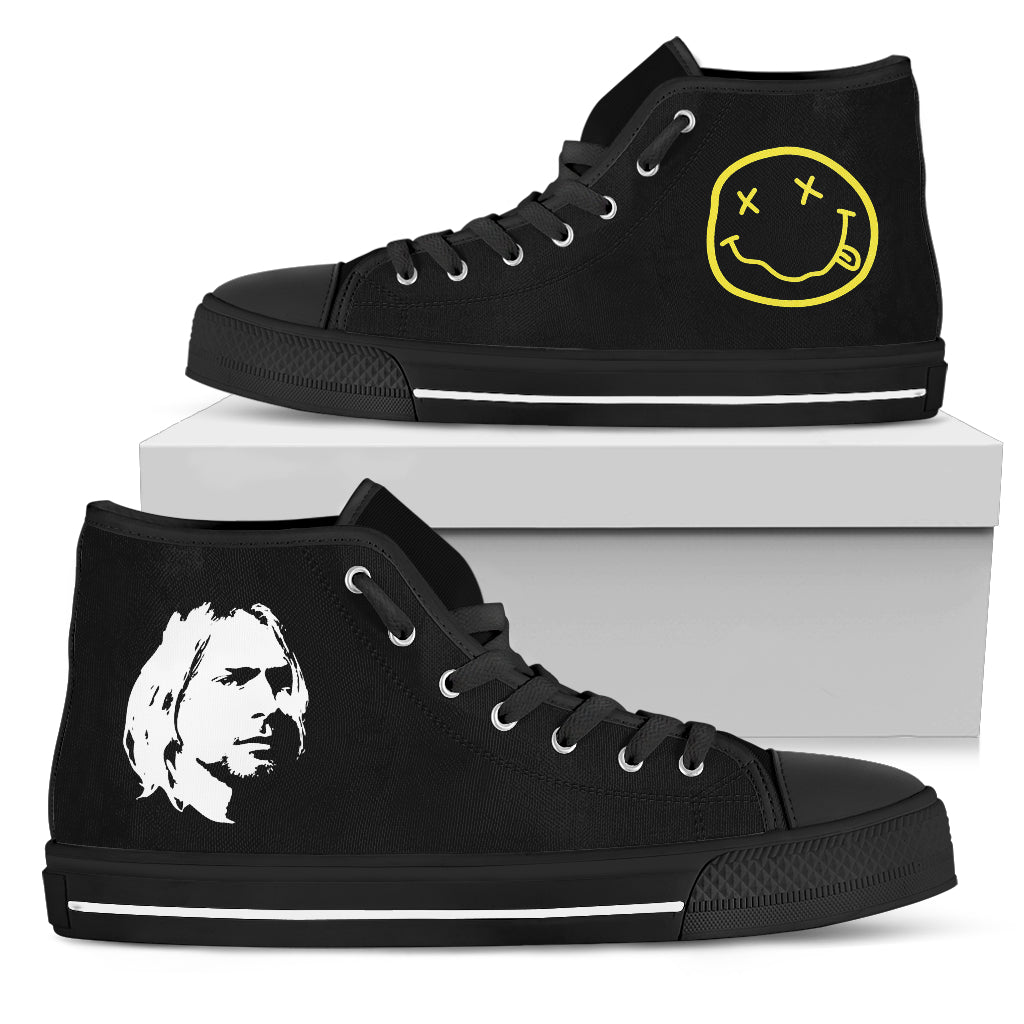 Kurt Cobain Shoes Men's High Tops