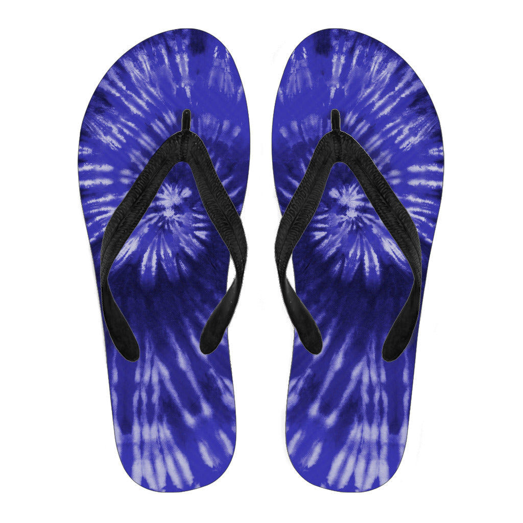 Royal Blue Tie Dye Flip Flops