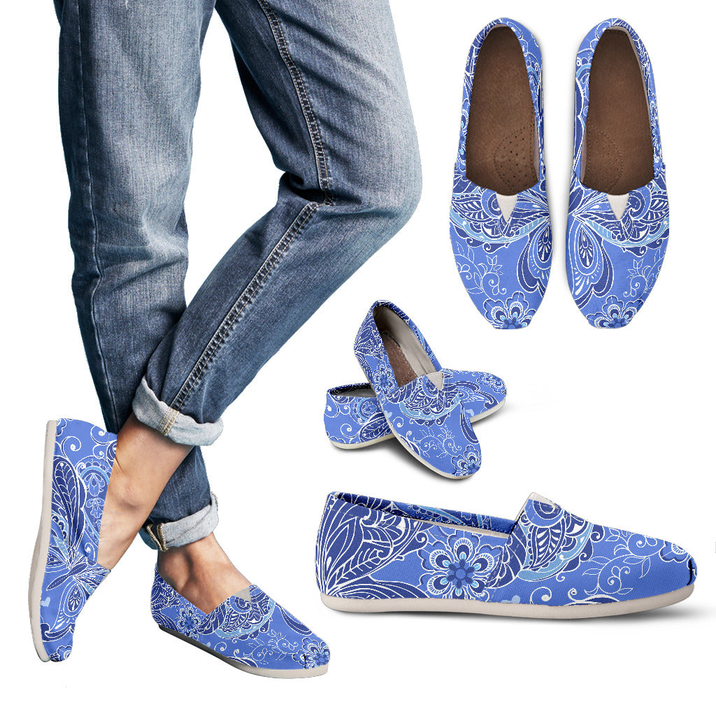 Purple Butterflies Decor Casual Shoes