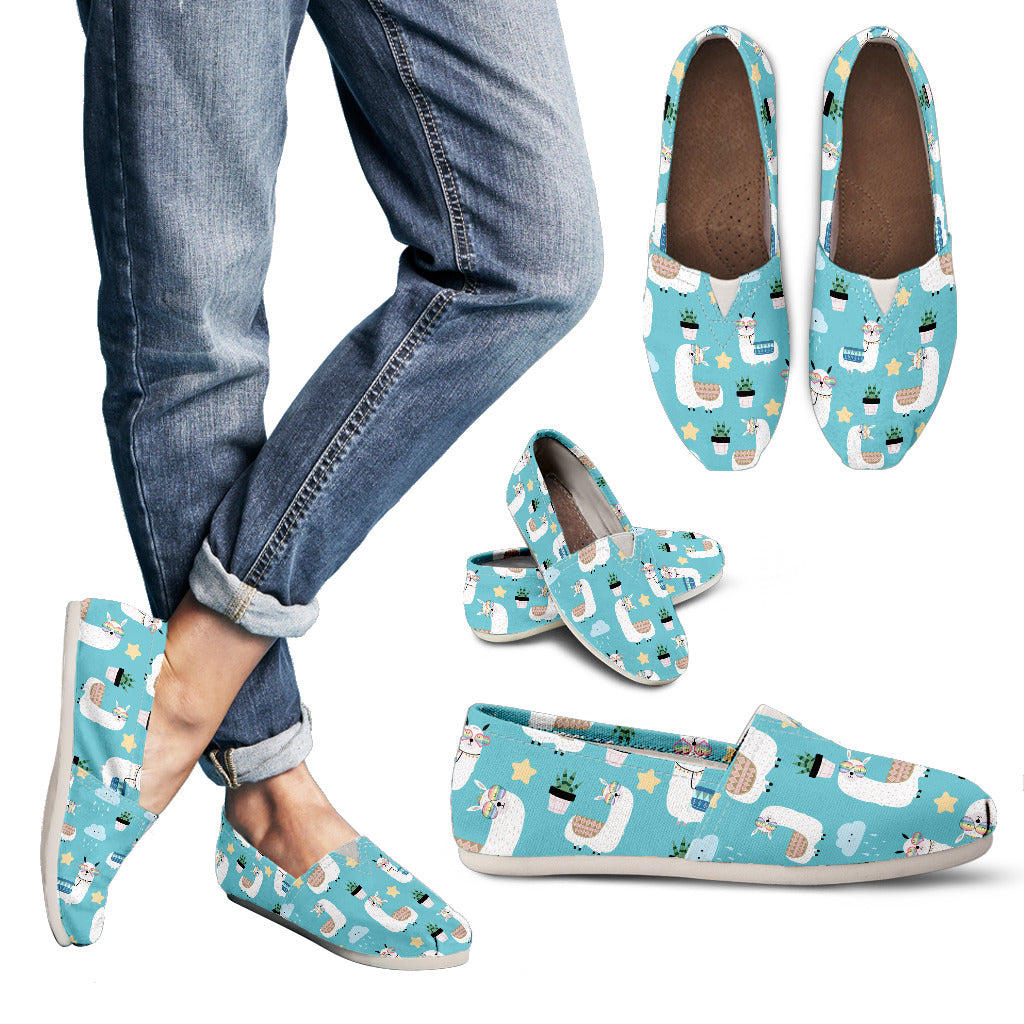 Llama Womens Slip-On Shoes