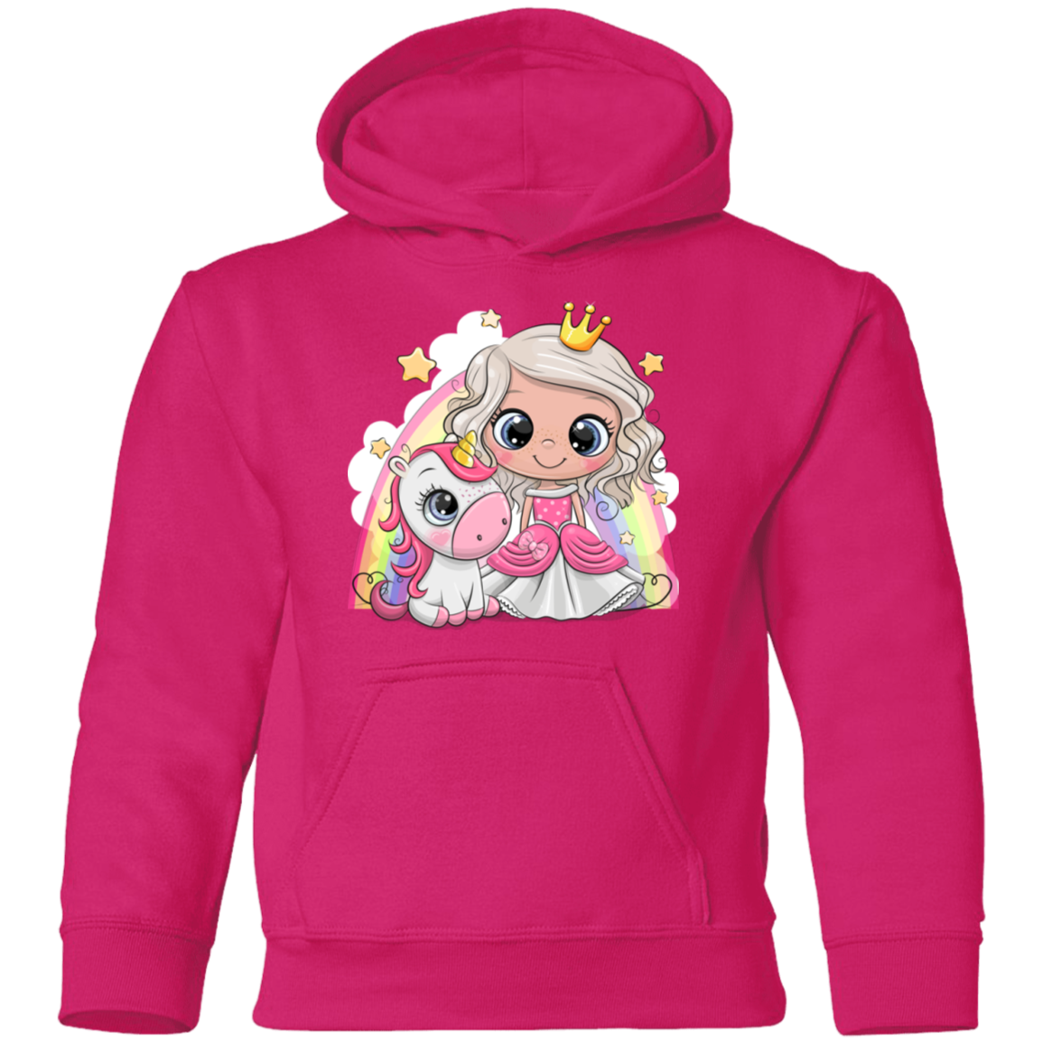 Unicorn Princess Cartoon Kids Hoodie