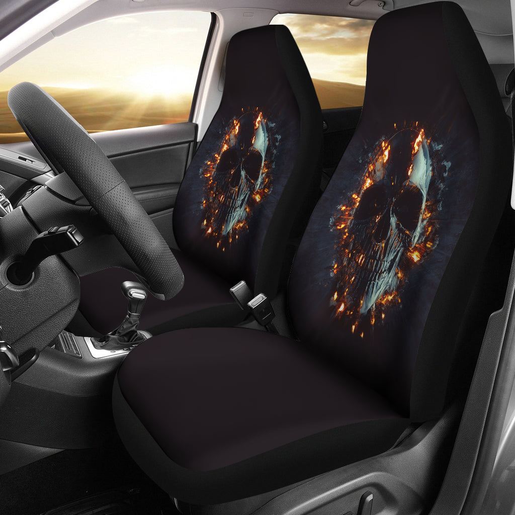 Skull Flare Car Seat Covers