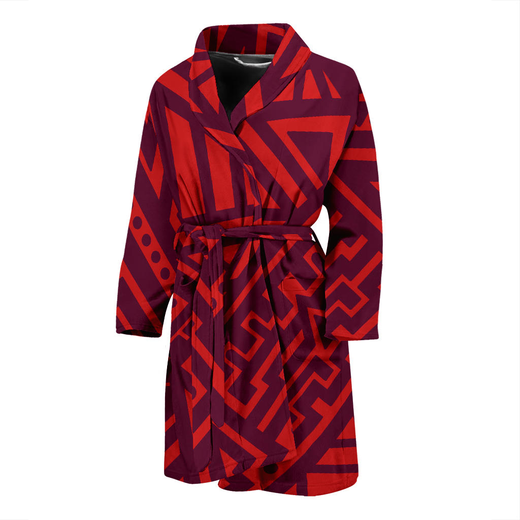 Mens Tribal Polynesian Bath Robe