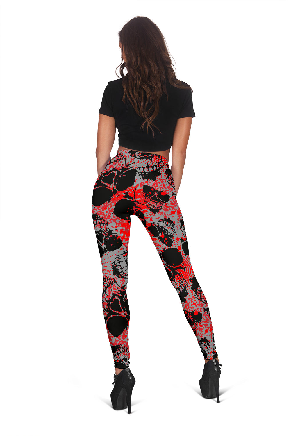 Red Skulls Leggings