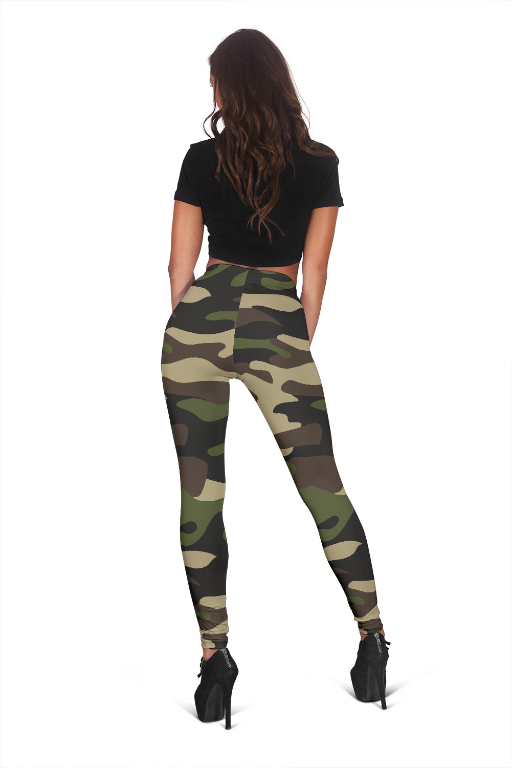 Green Camouflage Leggings