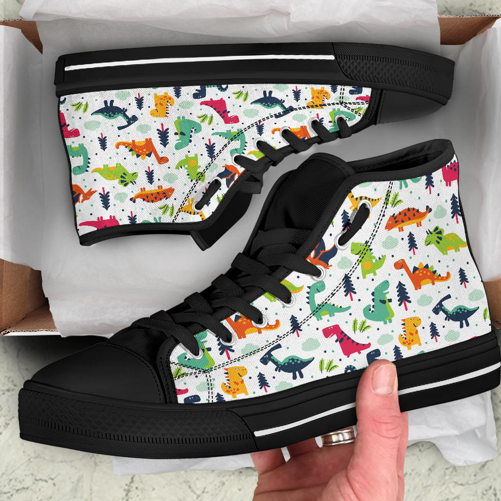 Cute Dinosaur Shoes Black Sole