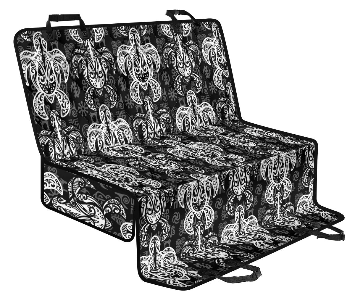 Tribal Turtle Car Back Seat Pet Cover