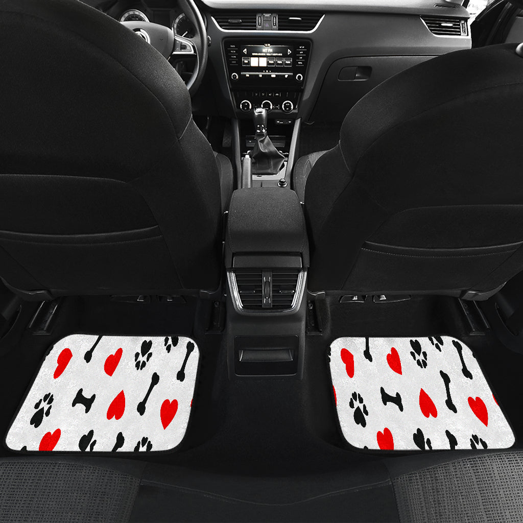 FRONT/BACK DOG LOVE CAR MATS