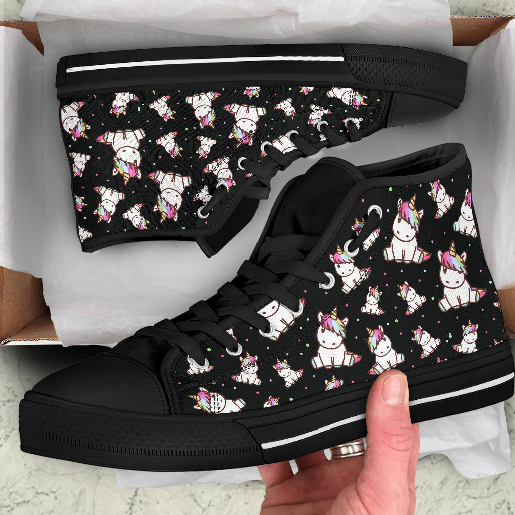 Cute Unicorn High Top Shoes – product image 5