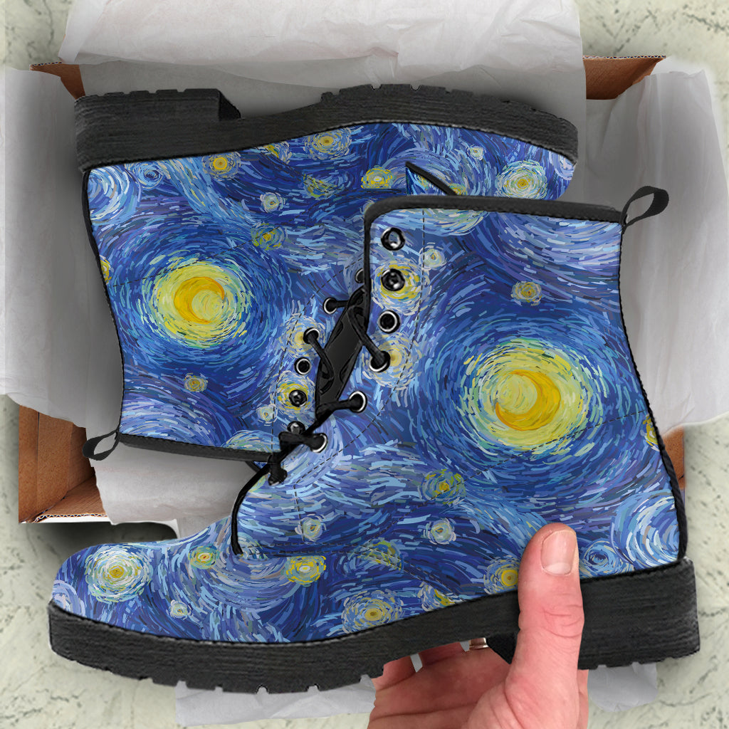 Starry Night Printed Boots