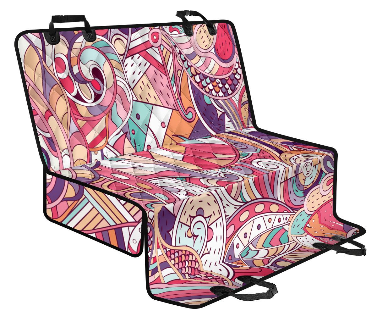 Colorful Decor Car Back Seat Pet Cover