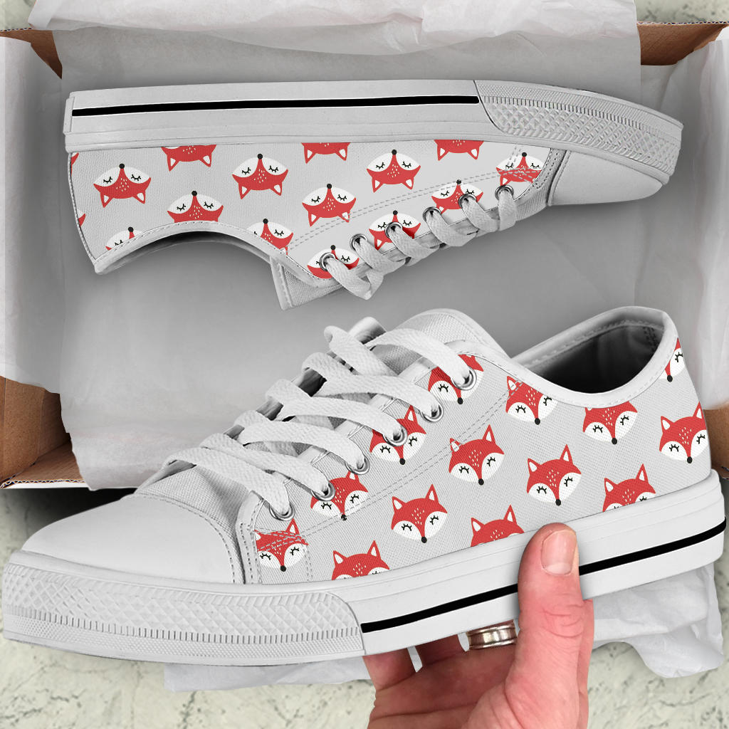 Fox Pattern Low Top Shoes – product image 5