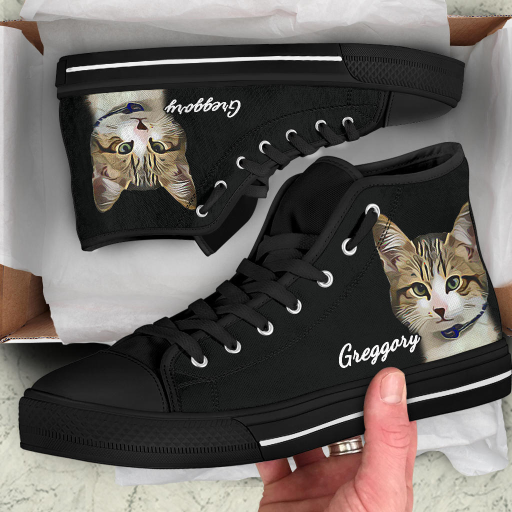 Custom Cat Greggory High Top Shoes – product image 5