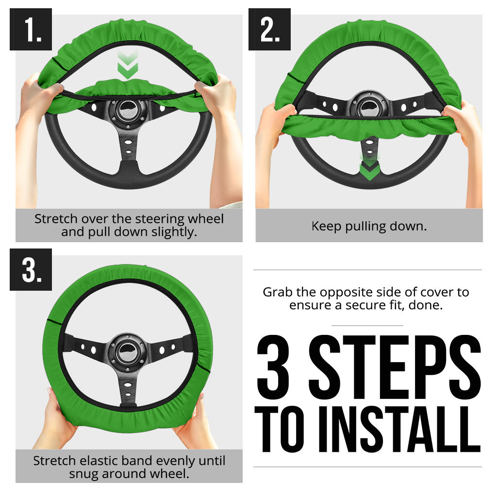 Green Steering Wheel Cover