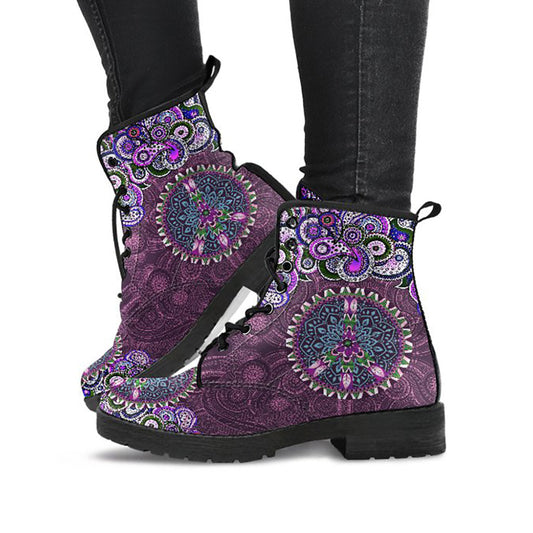 Purple Peace Mandala Printed Boots product image