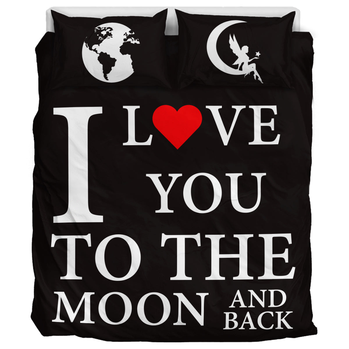 Moon and Stars Printed Bedding Set