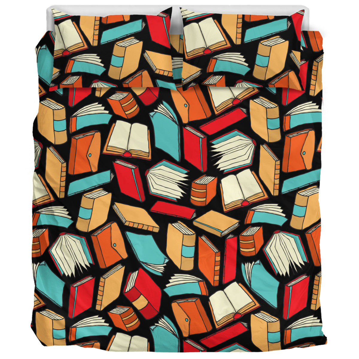 Book Lovers Pattern - Bedding Set