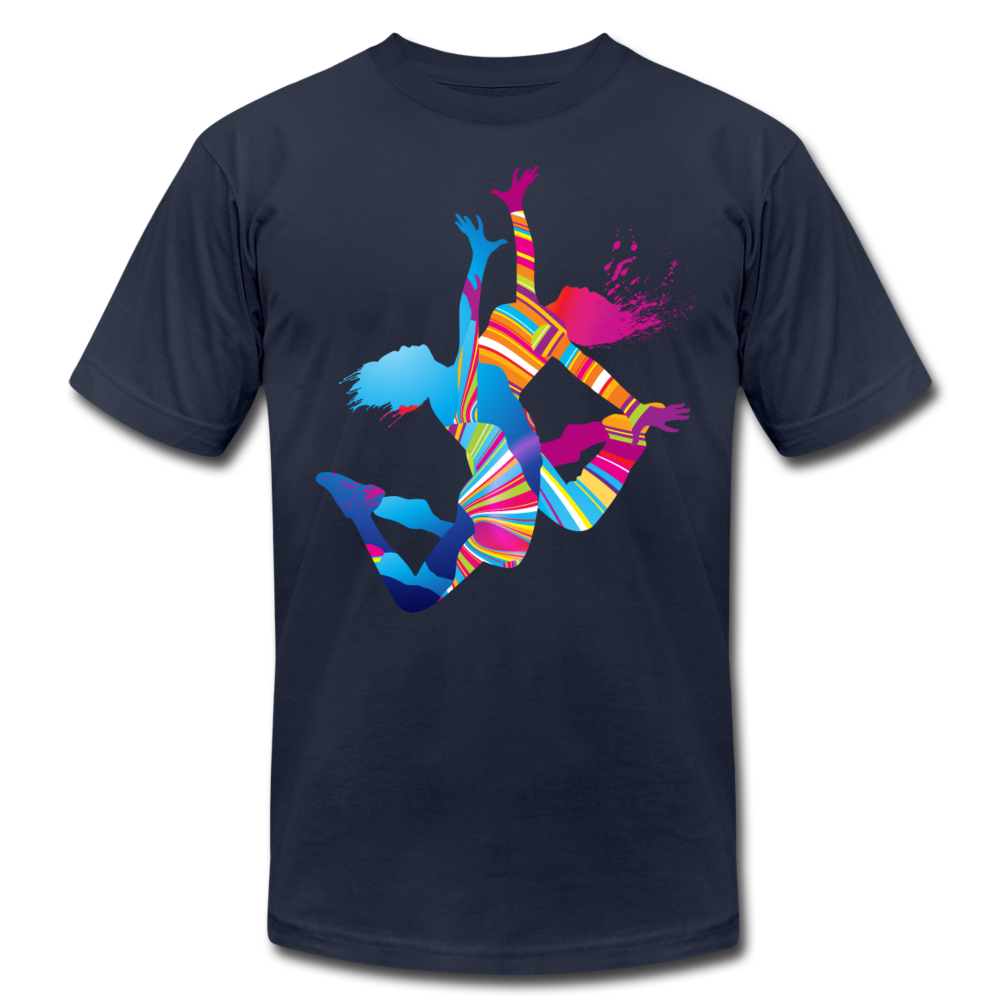 Colorful Abstract Dancers T-Shirt - navy