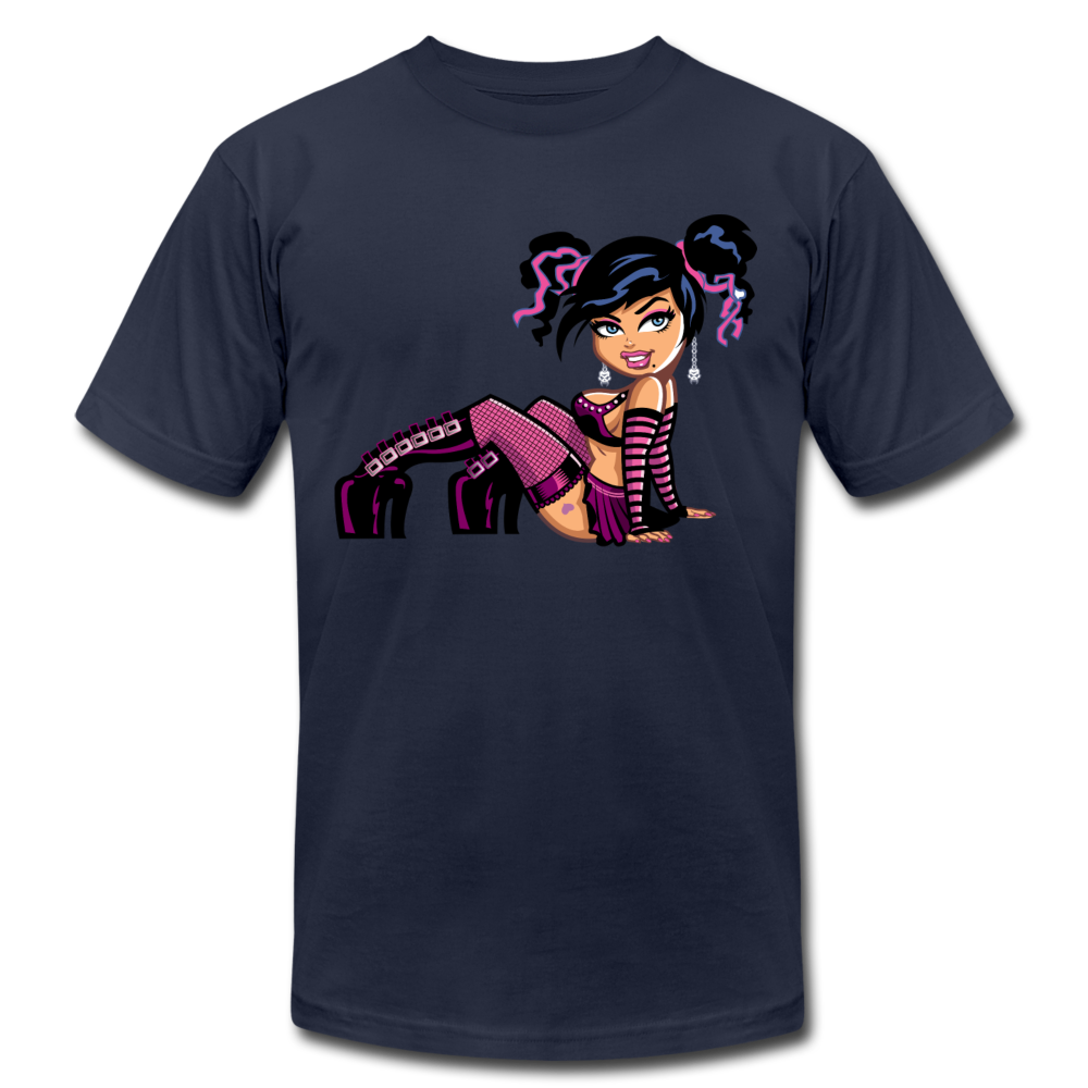 Cartoon Girl T-Shirt - navy