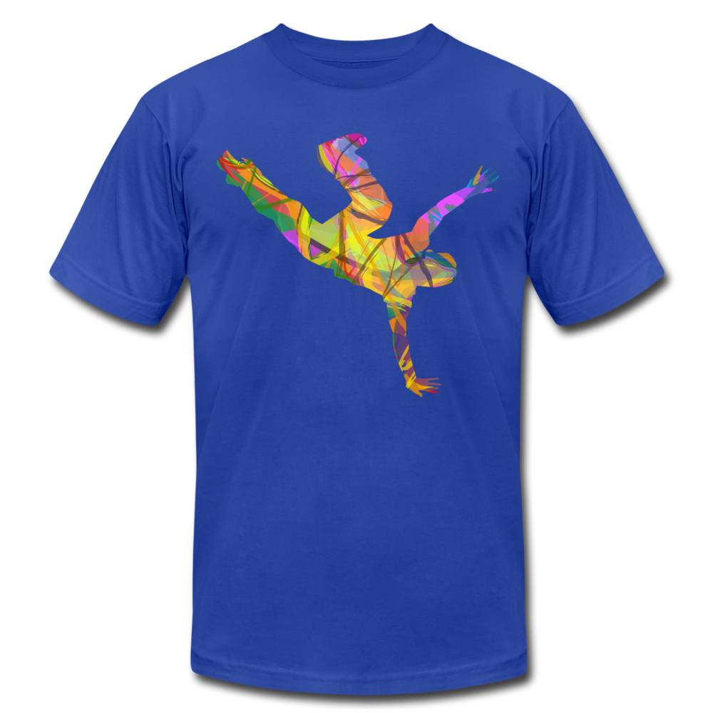 Colorful Abstract B-Boy Dancer T-Shirt - royal blue