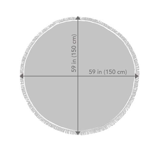 Round Beach Blanket Dimensions