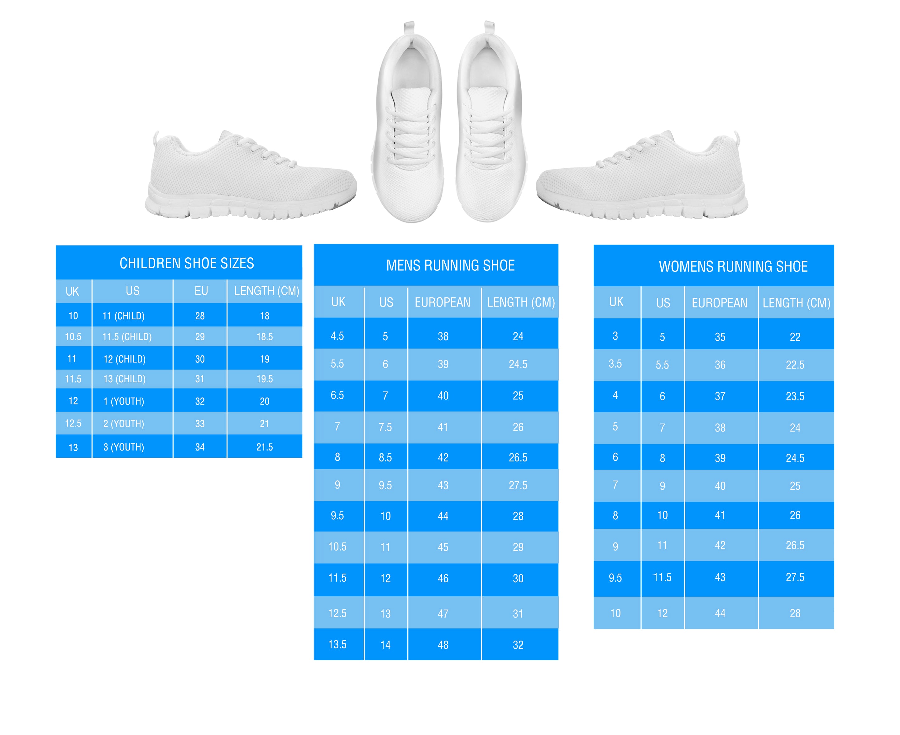 Running Shoes Size Guide