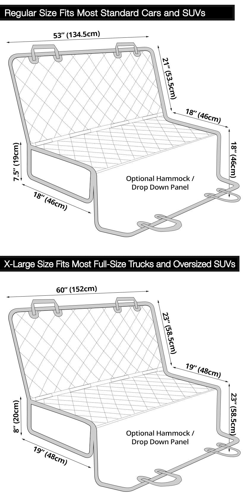 Pet Seat Protector Size Guide