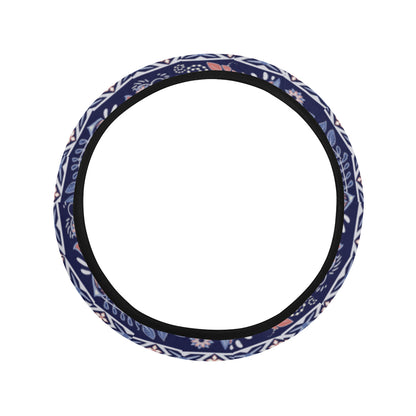 Blue Elegant Decor Steering Wheel Cover