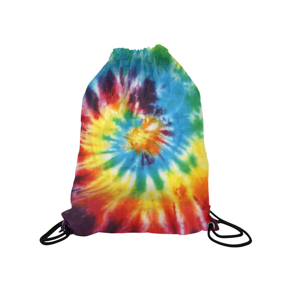 Colorful Tie Dye Abstract Art Drawstring Bag