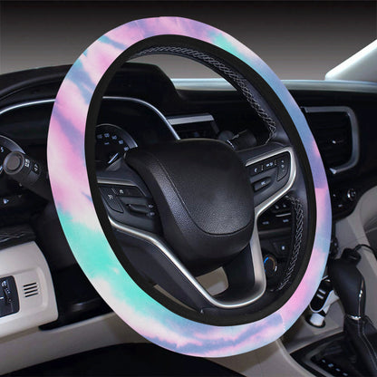 Pink Tie Dye Steering Wheel Cover