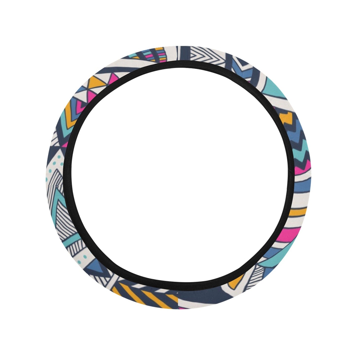 Colorful Tribal Steering Wheel Cover