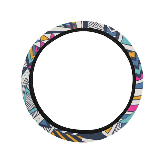 Colorful Tribal Steering Wheel Cover