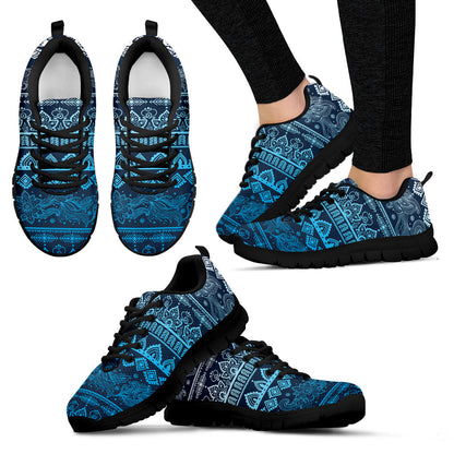 Blue Boho Chic Sneakers