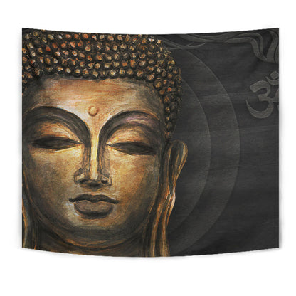 Buddha Head Wall Tapestry