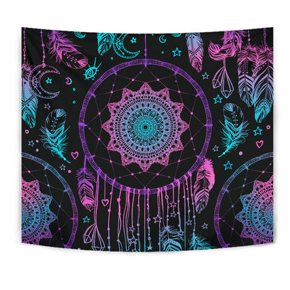 Pink & Purple Dream Catcher Wall Tapestry
