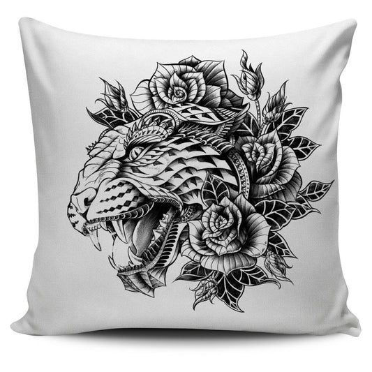 LION ORNATE ANIMAL PILLOW COVER