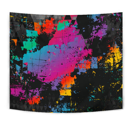 Colorful Abstract Art Wall Tapestry