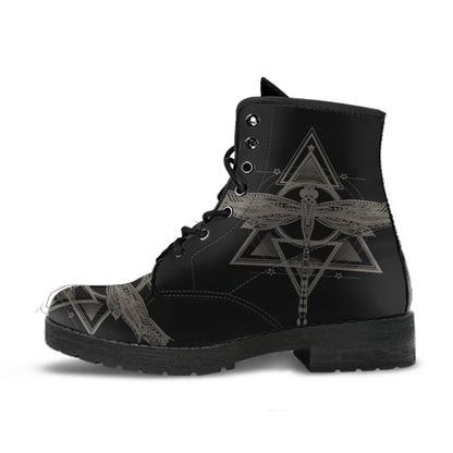 Black Spiritual Dragonfly Boots