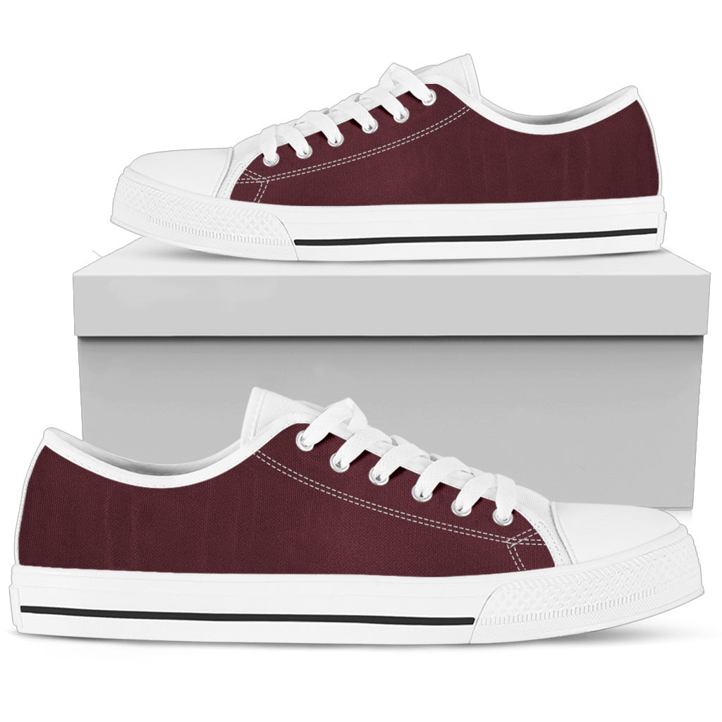 Burgundy - Low Tops