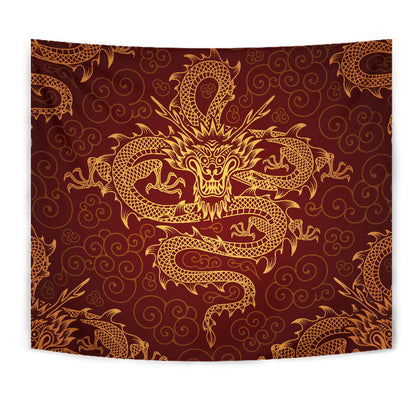Red Dragon Wall Tapestry