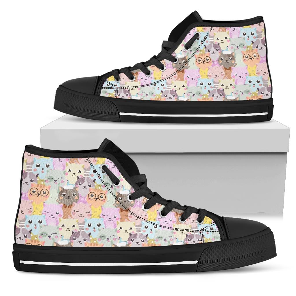 Cat Lover Shoes Black Sole