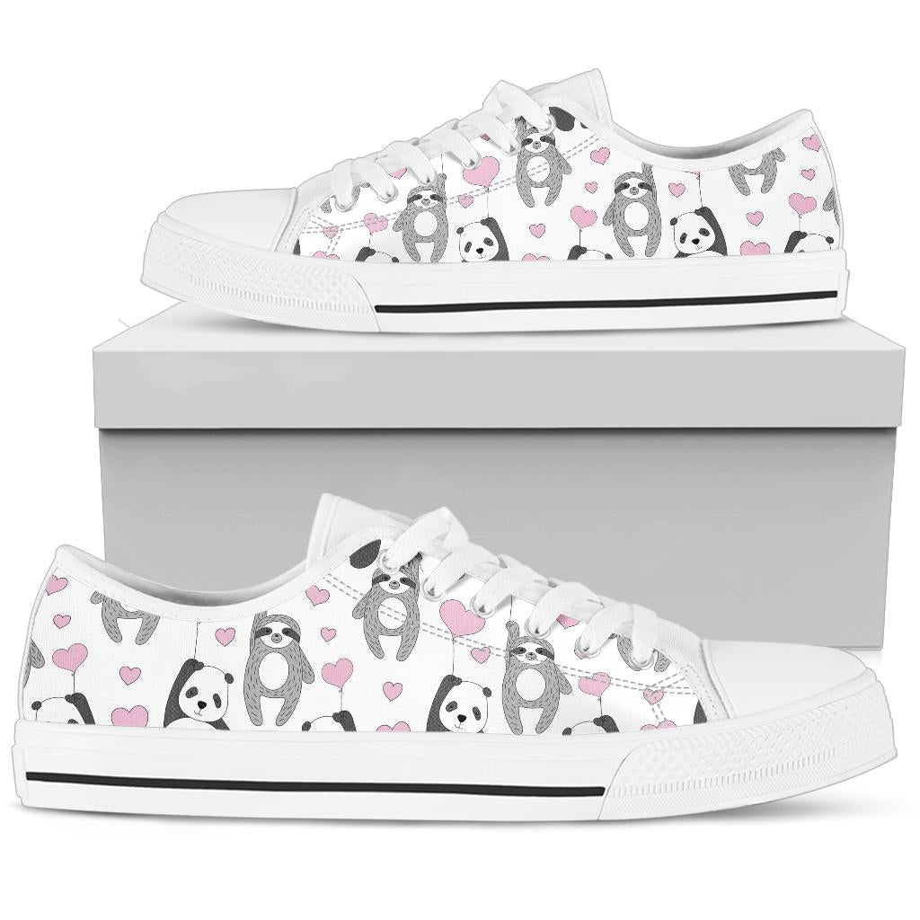 Panda Sloth Low Top Shoes