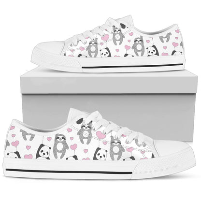 Panda Sloth Low Top Shoes
